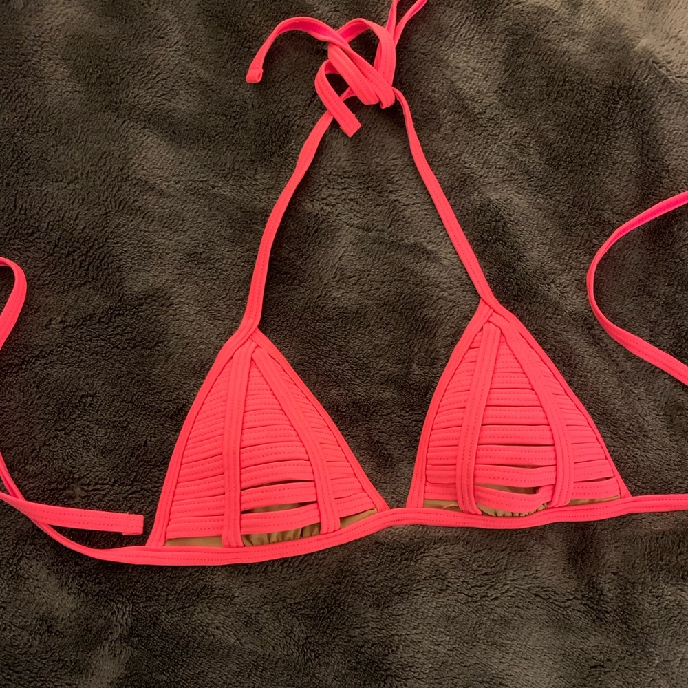 Hot pink Beach Bunny bikini top